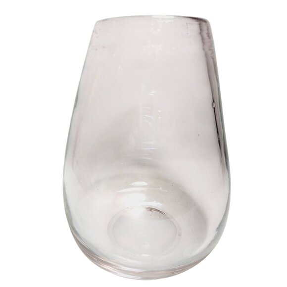 Vintage Light Pink Glass Vase Candleholder 7.5" Tall Flowers or Candles - Picture 2 of 7